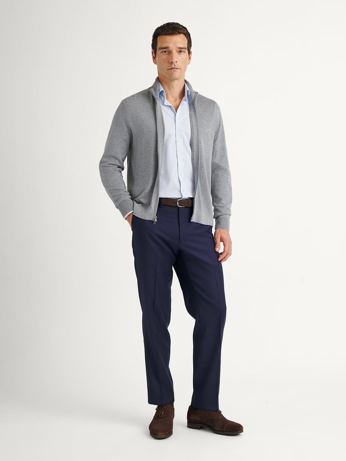 The Stanton Broadcloth Dress Shirt in Light Blue