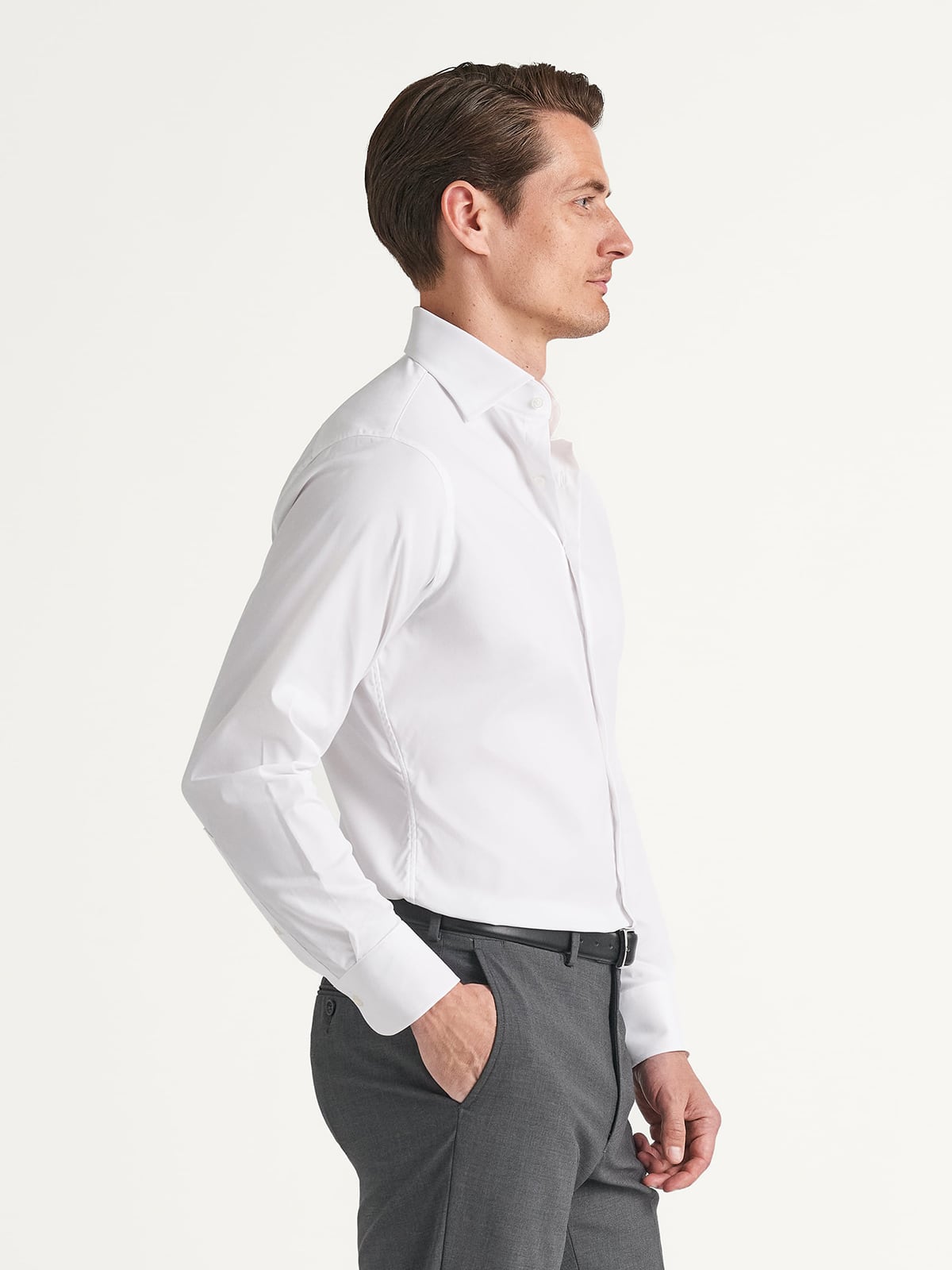 white dress shirt and pants The Solid White Tuxedo Shirt S / Solid White
