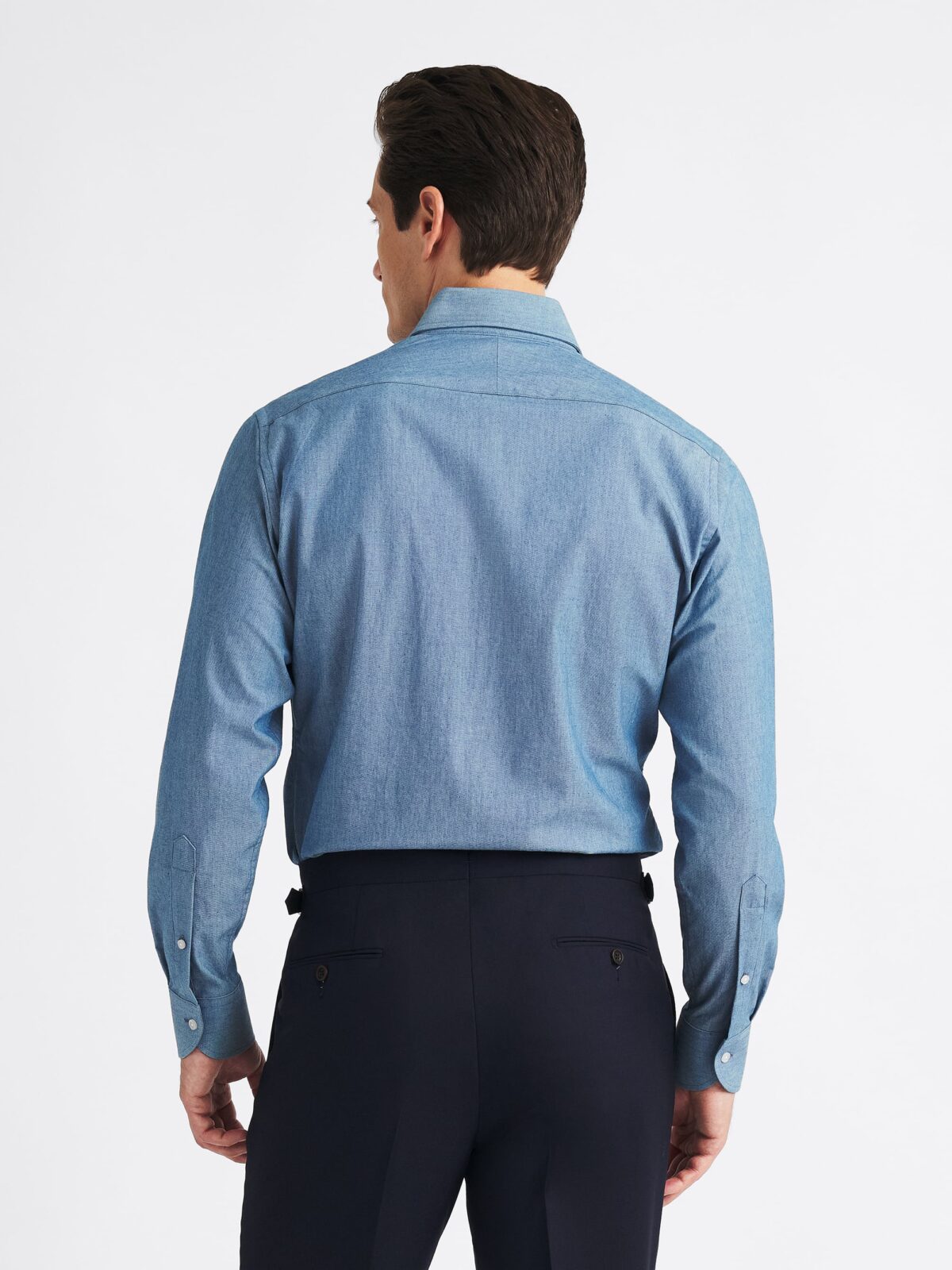 The Chambray Dress Shirt in Blue Indigo