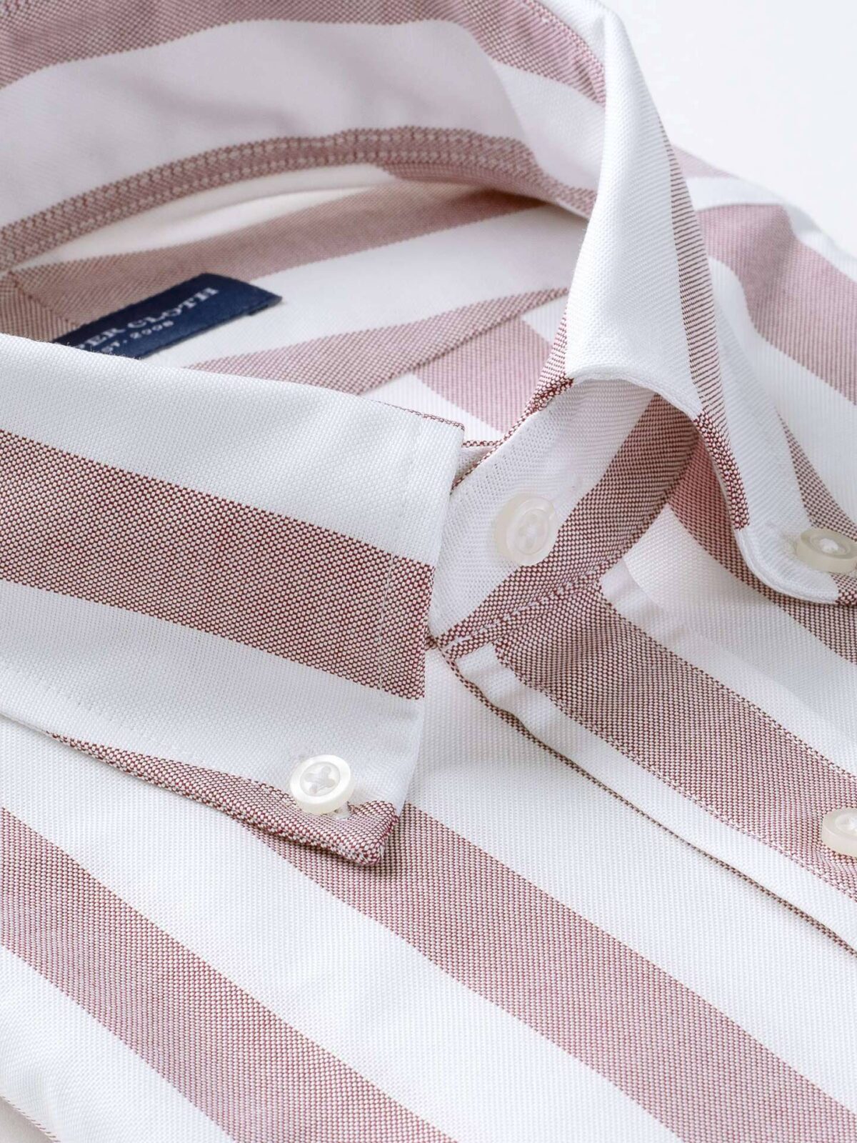 Make your own pink herringbone stripe made-to-measure shirt