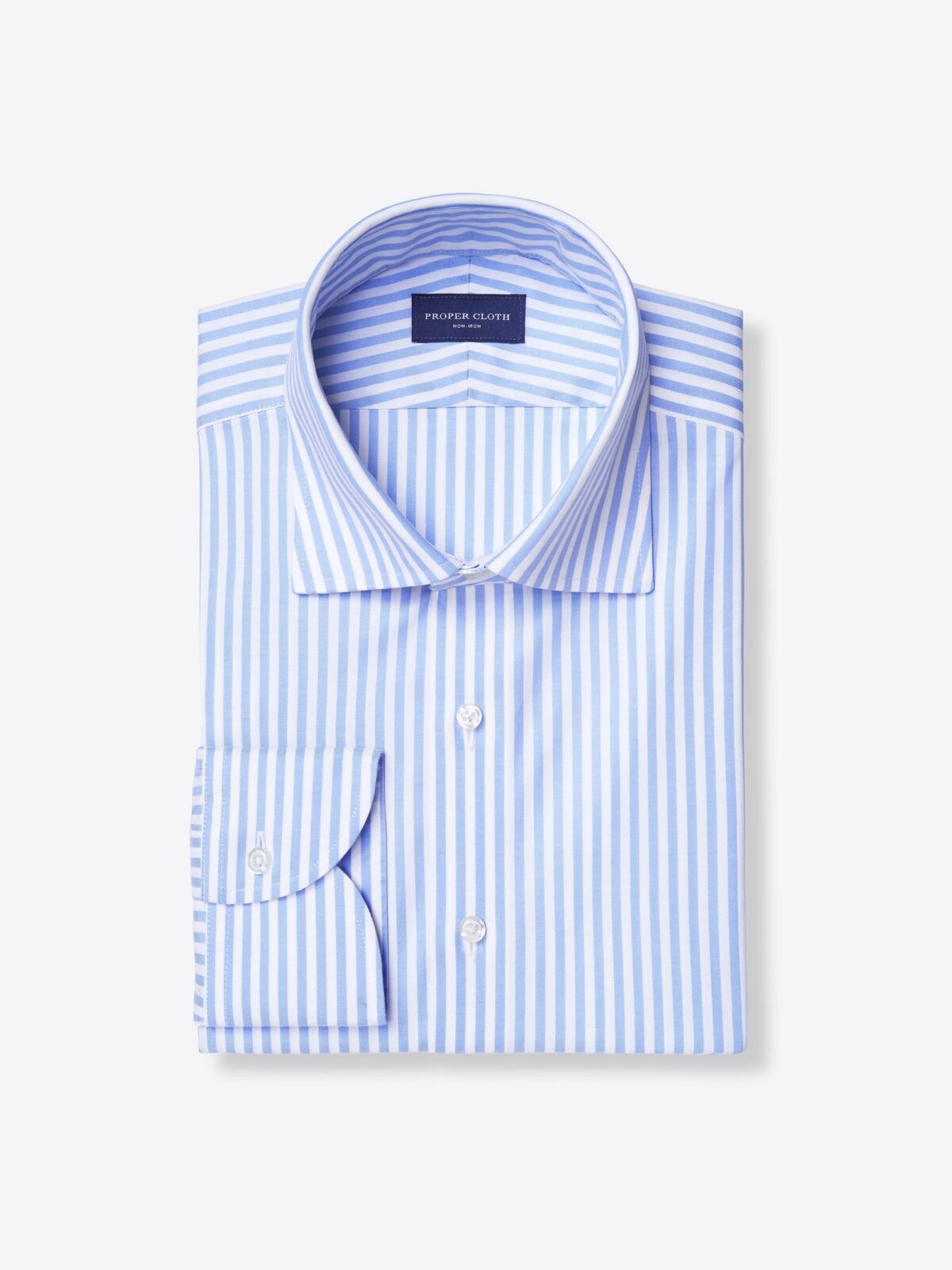 【cale カル】COTTON STRIPE B/D SHIRT The Charles in Light Blue Bengal Stripe