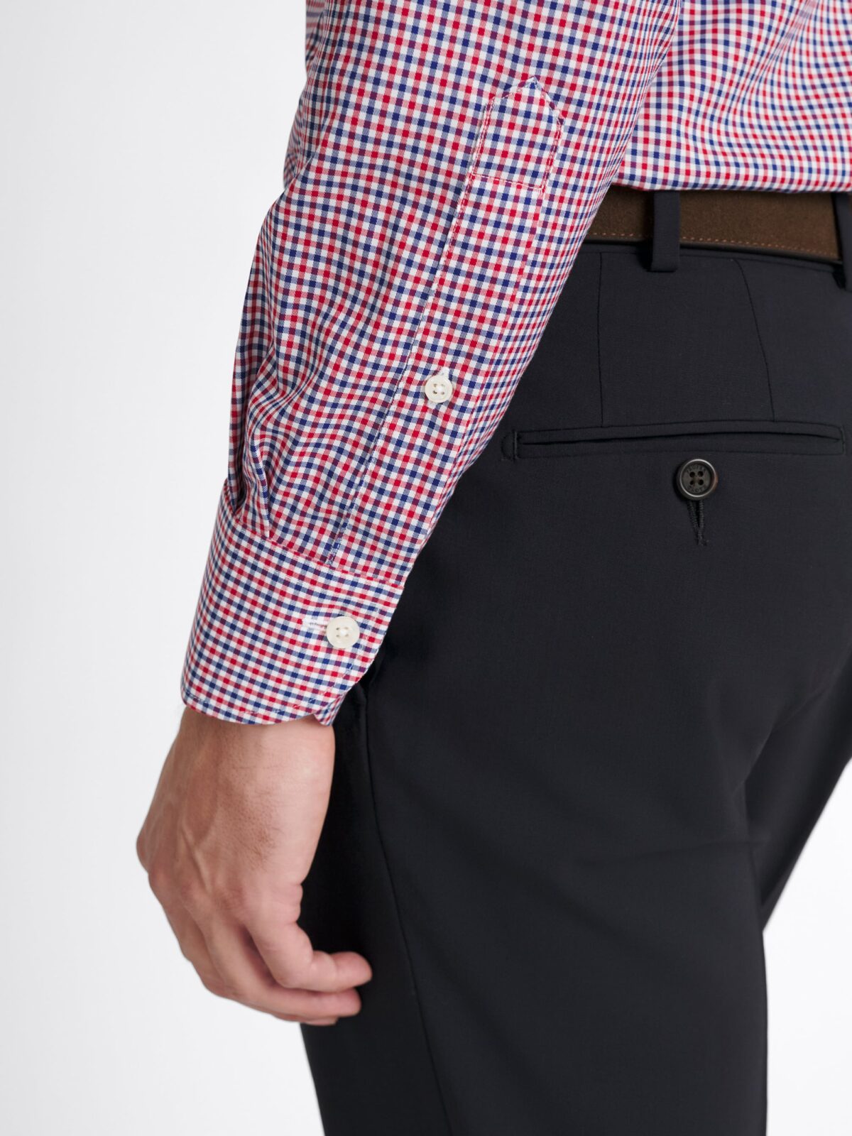 The William Dress Shirt in Red Multi Gingham