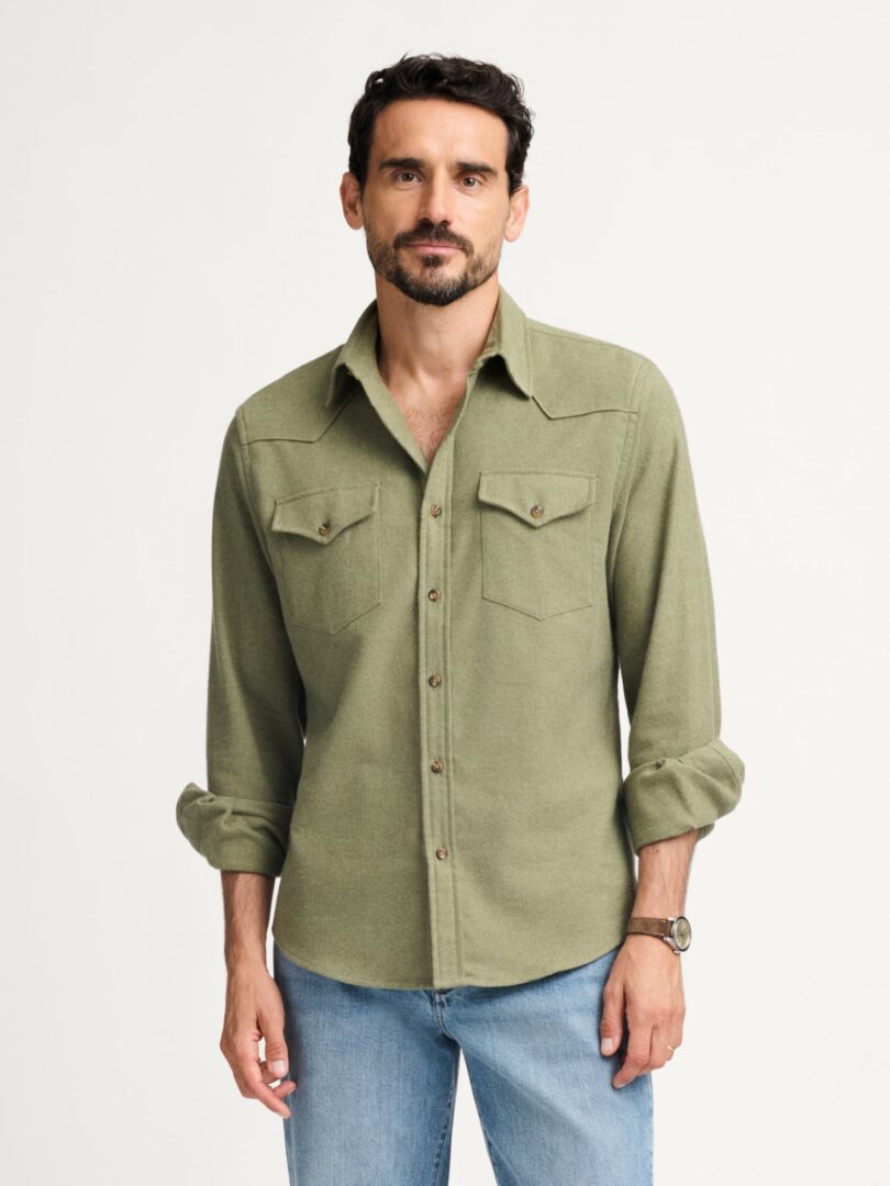 Teton Sage Melange Western Shirt Thumb Detail