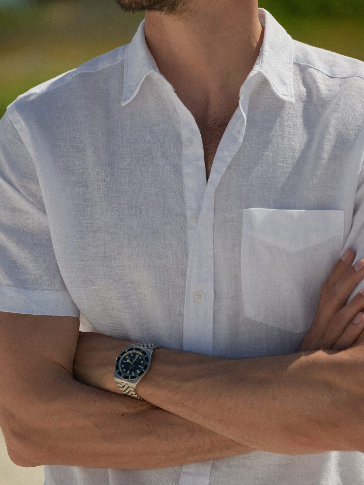 White Washed Linen Shirt by Proper Cloth