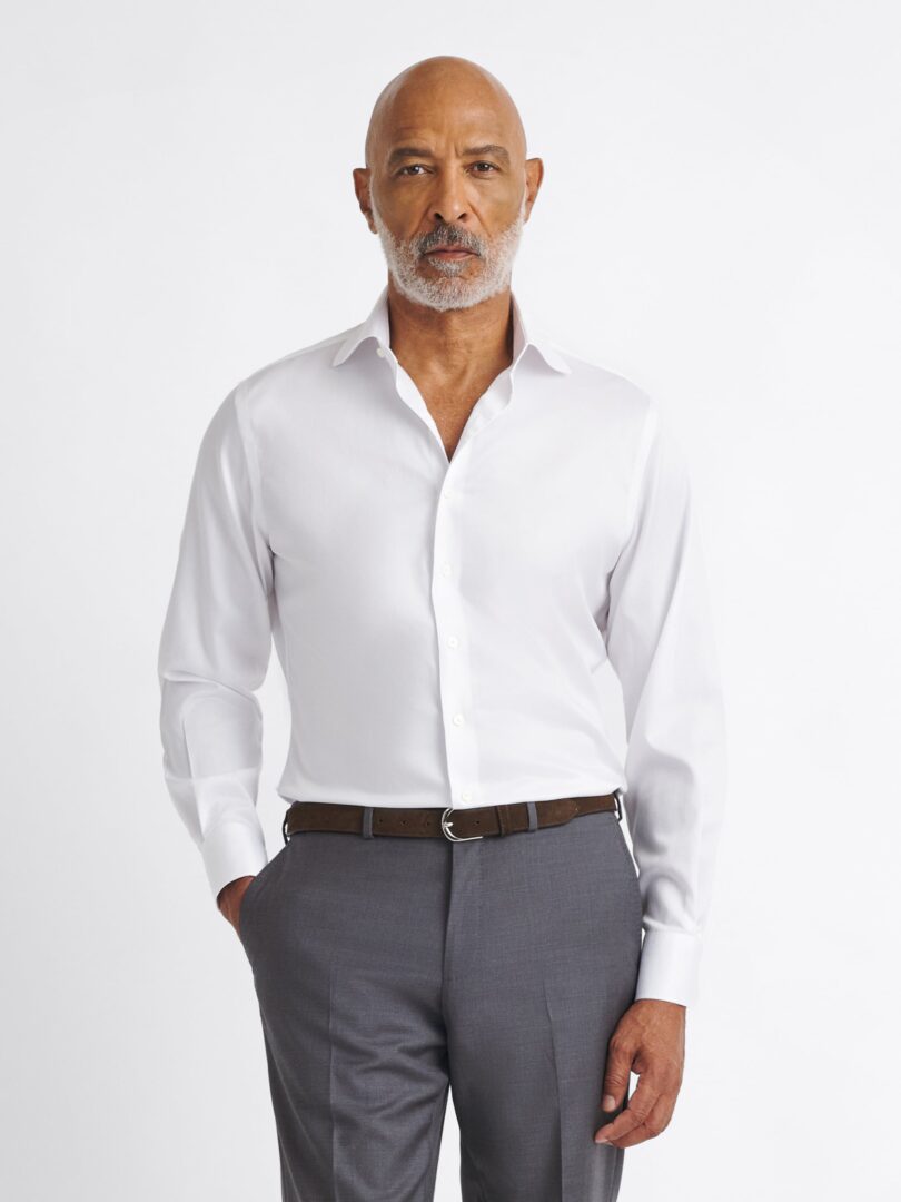 Non-Iron Supima White Twill Thumb Detail