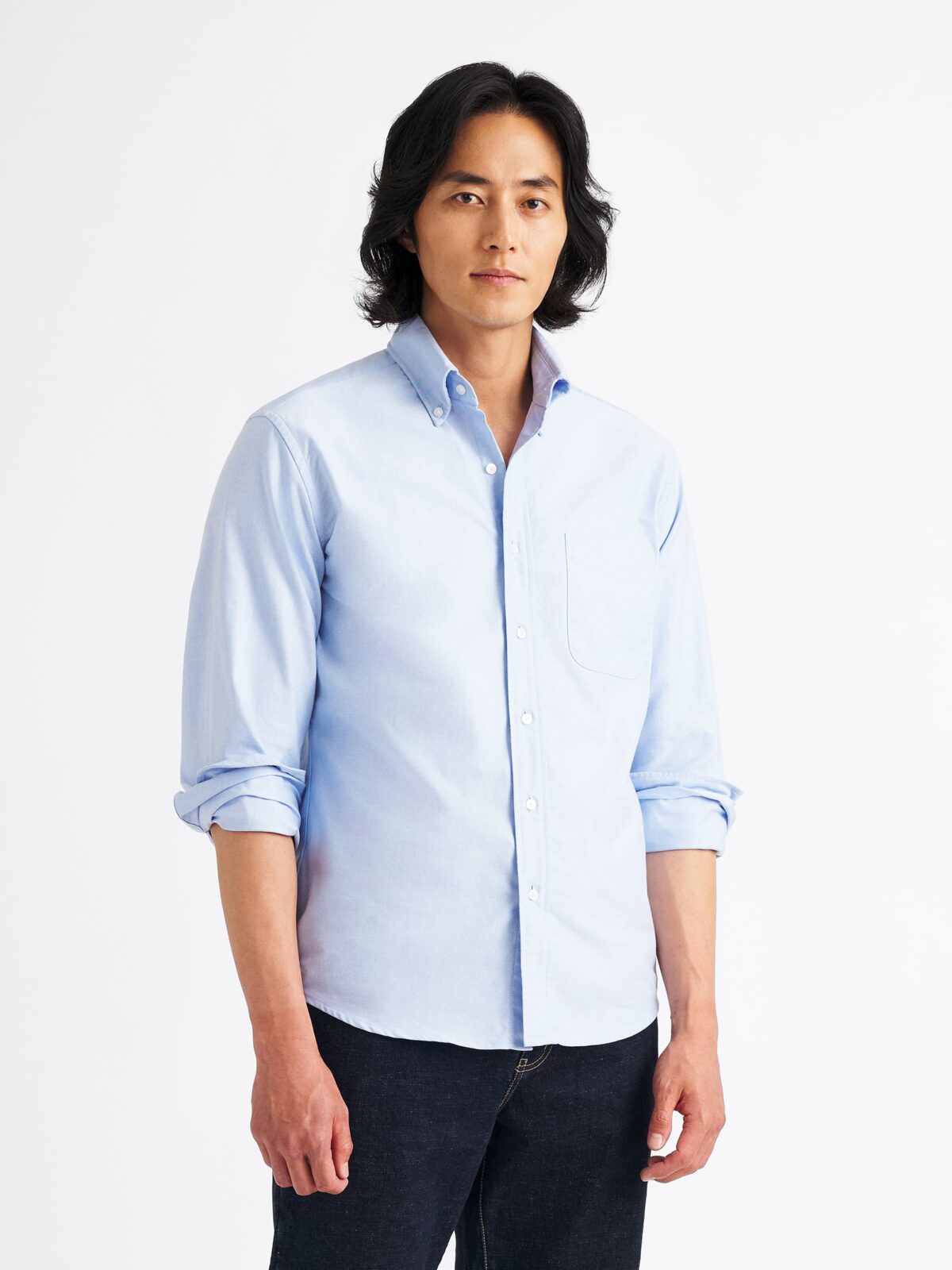 Clark Light Blue Oxford Cloth Button Down