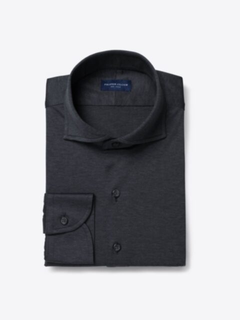 Shop Canclini Charcoal Knit Jersey