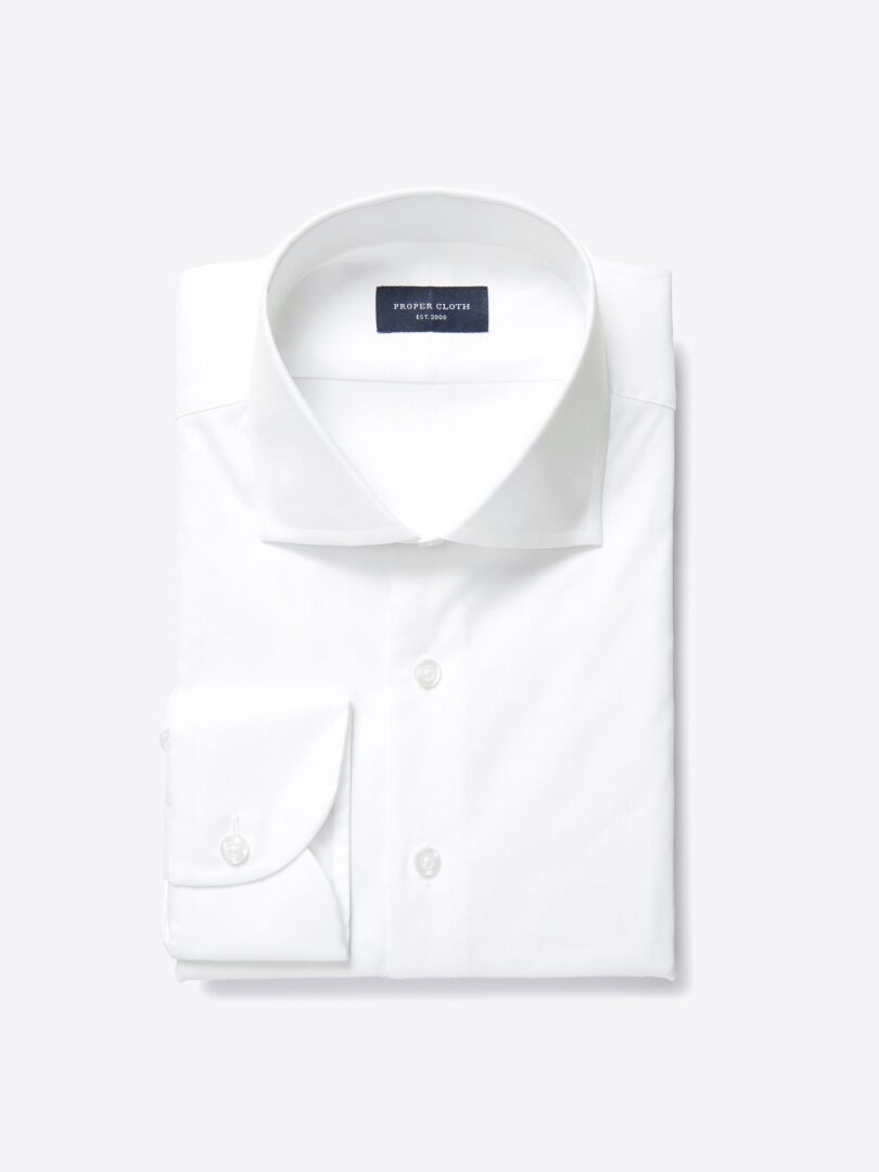 White Extra Wrinkle-Resistant Pinpoint Men's Dress Shirt 