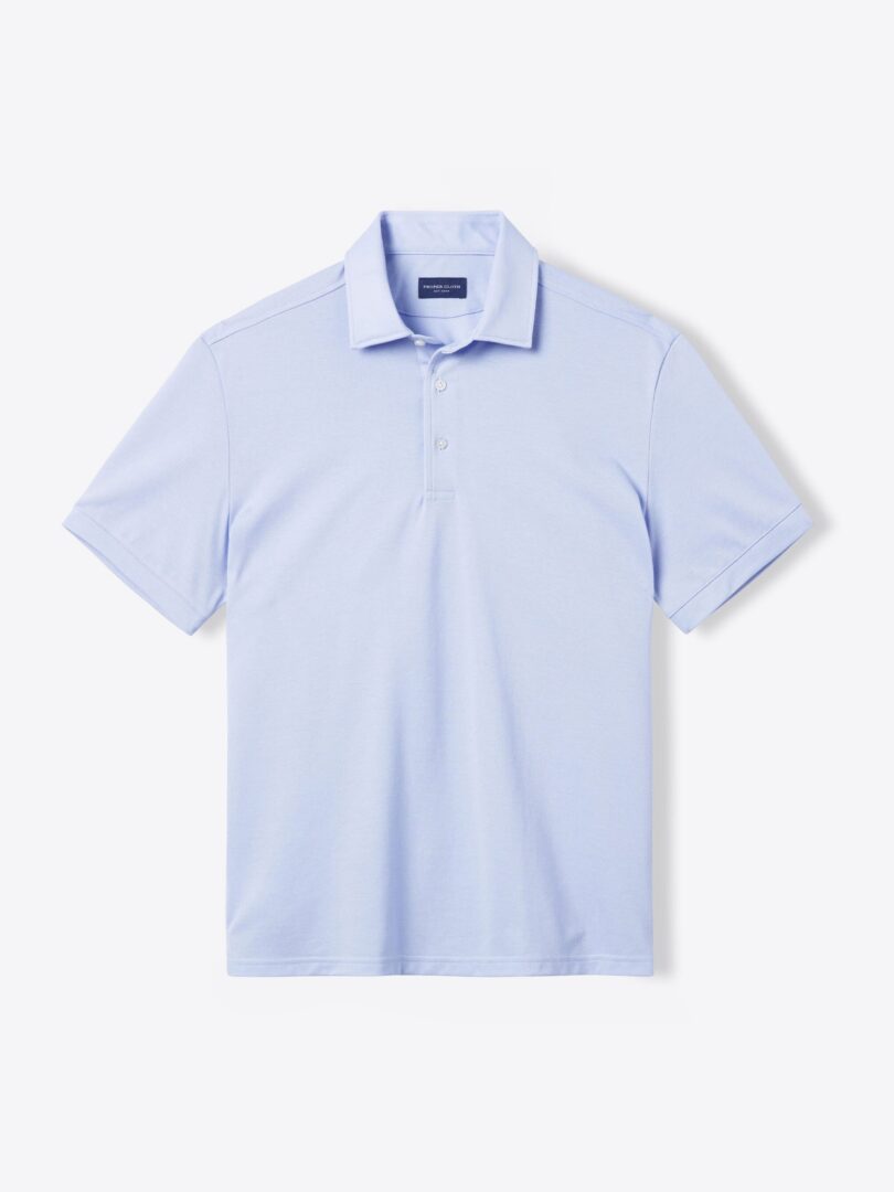 Light Blue Japanese Pique Golf Polo Product Image