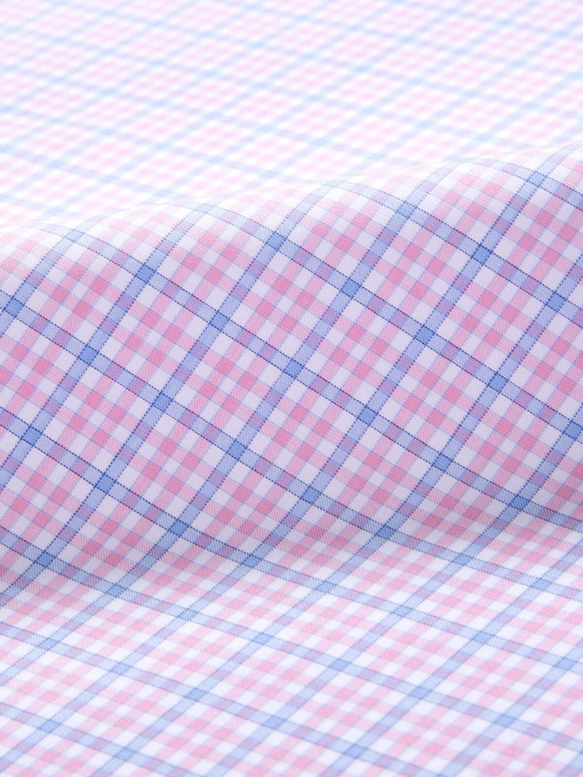 Rye 120s Pink and Blue Check Custom Made Shirt Shirt by Proper Cloth