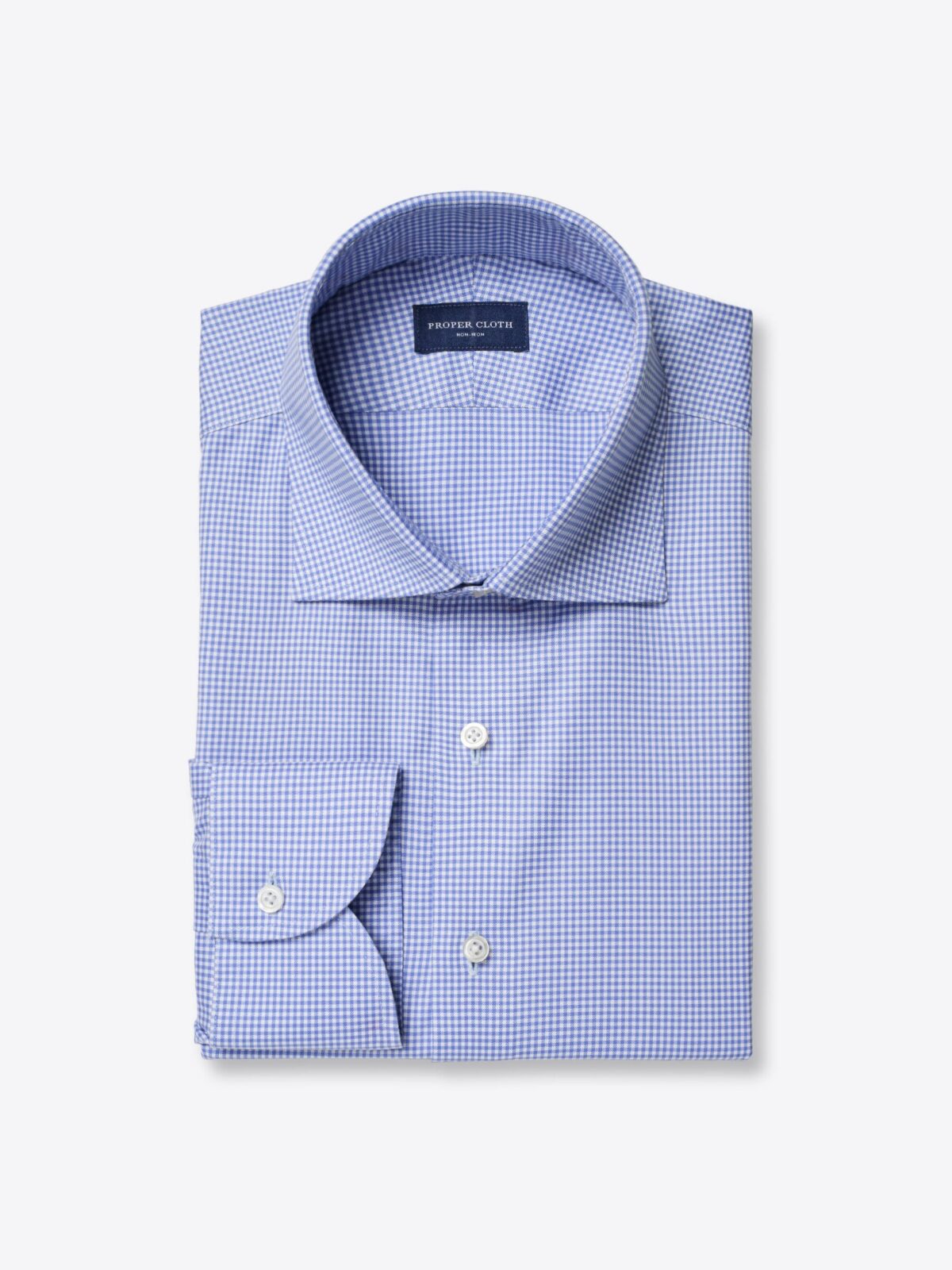 Blue Pinstripe Twill - Non Iron