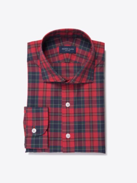 Shop Wythe Red and Navy Plaid
