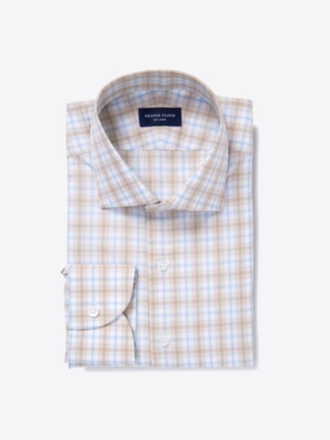 Shop Siena Beige and Blue Multi Check