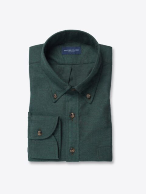 Shop Green Small Herringbone Flannel