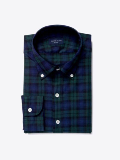 Shop Canclini Luxury Blackwatch Flannel