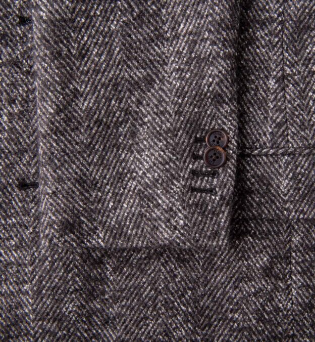 Bleecker Brown Herringbone Wool and Alpaca Coat by Proper Cloth
