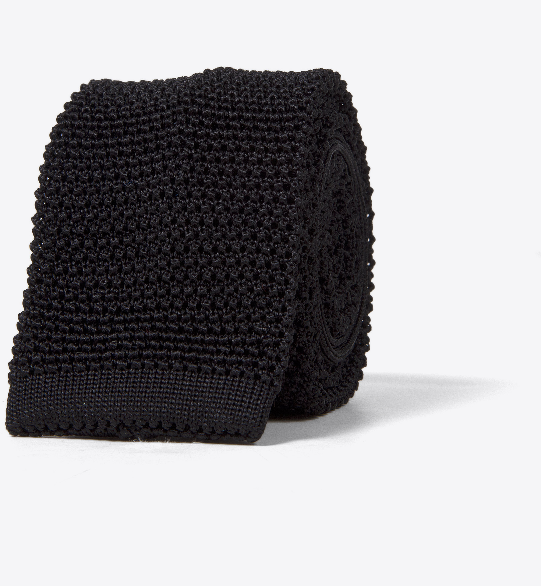 Black Silk Knit Tie by Proper Cloth