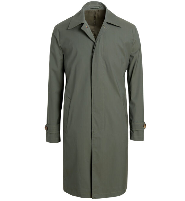 Bond Fatigue Green Storm System Raincoat by Proper Cloth