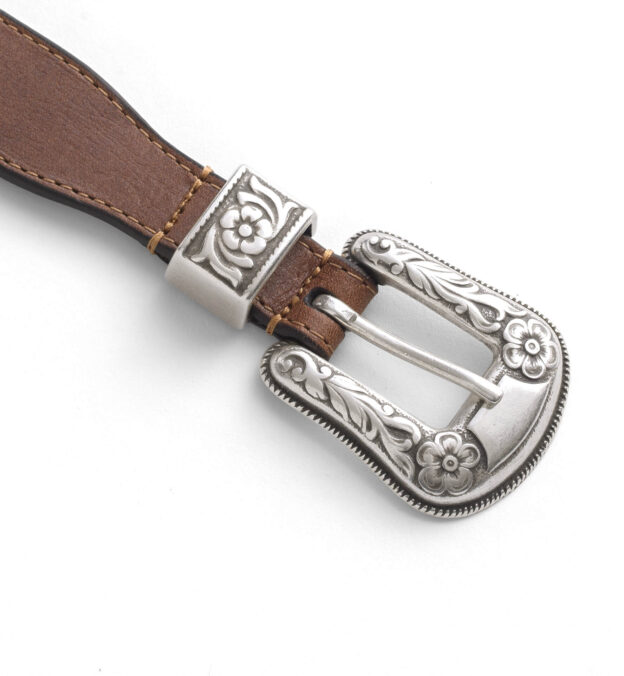 light brown western belt