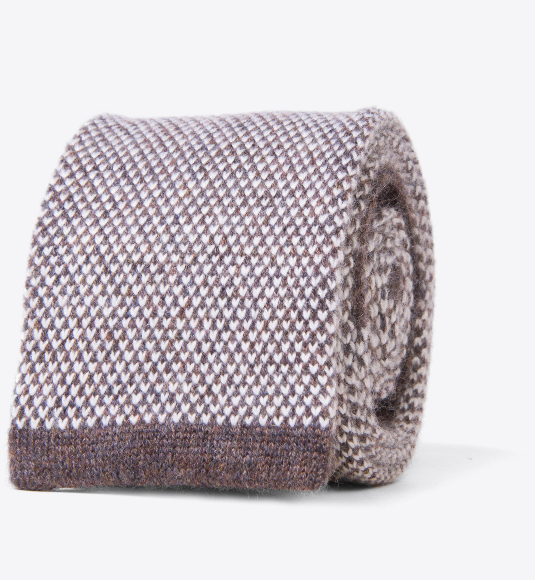 Torino Brown Cashmere Knit Tie by Proper Cloth