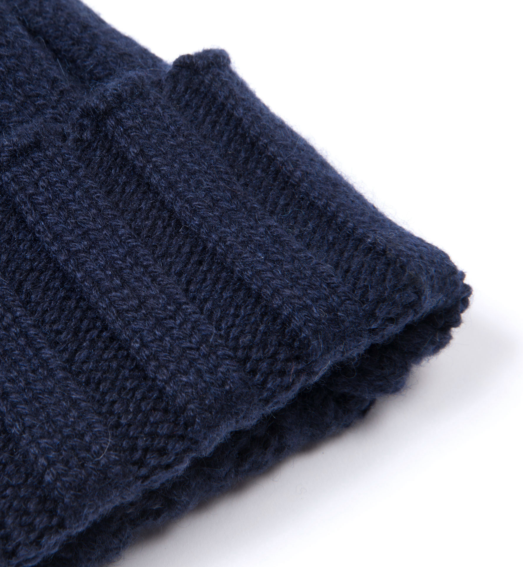 Navy Cashmere Knit Hat by Proper Cloth