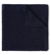 Thumb Photo of Navy Cashmere and Silk Knit Pocket Square