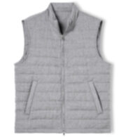 Thumb Photo of Brera Grey Merino Wool Zip Vest
