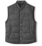 Thumb Photo of Cortina Charcoal Birdseye Flannel Button Vest