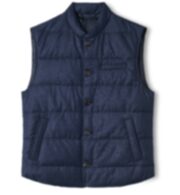 Thumb Photo of Cortina Navy Birdseye Flannel Button Vest