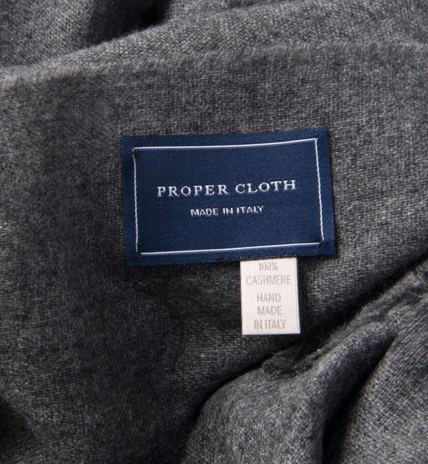 Grey Italian Cashmere Scarf by Proper Cloth