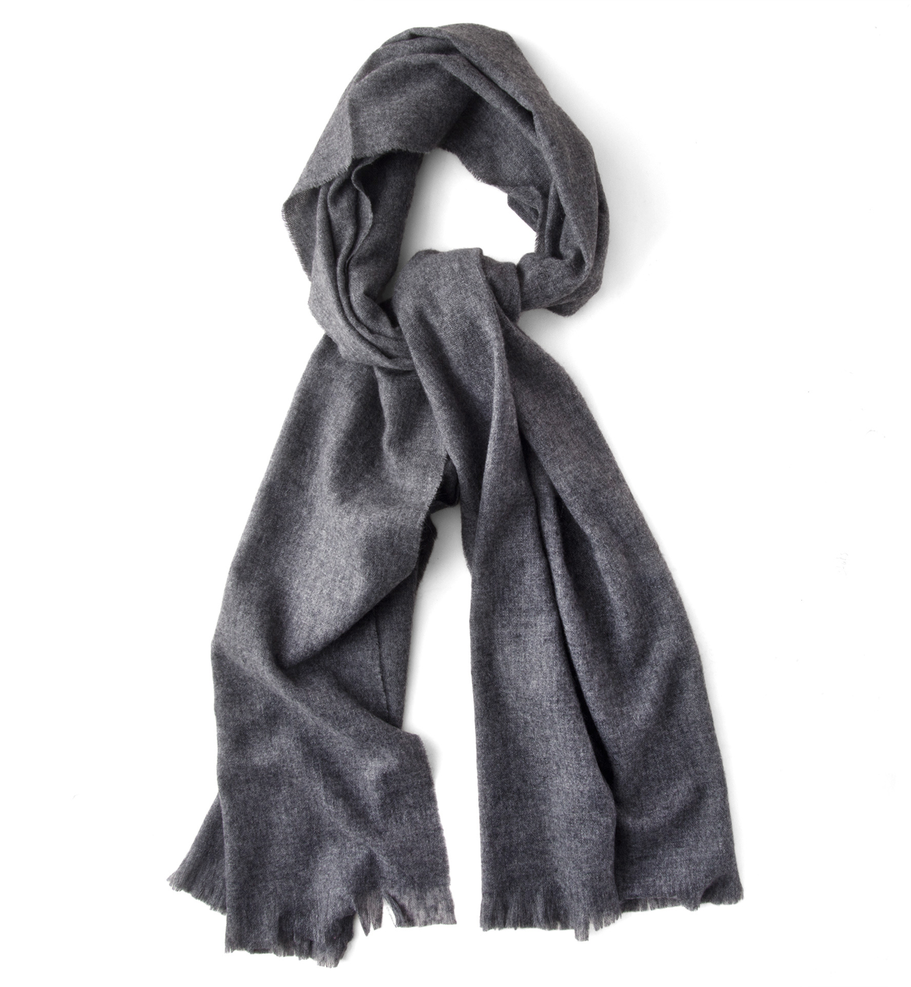 Grey Italian Cashmere Scarf by Proper Cloth