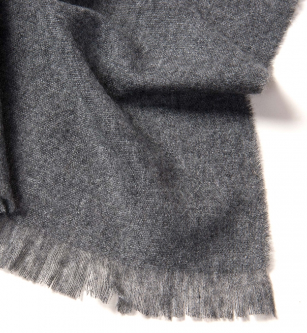 Grey Italian Cashmere Scarf by Proper Cloth