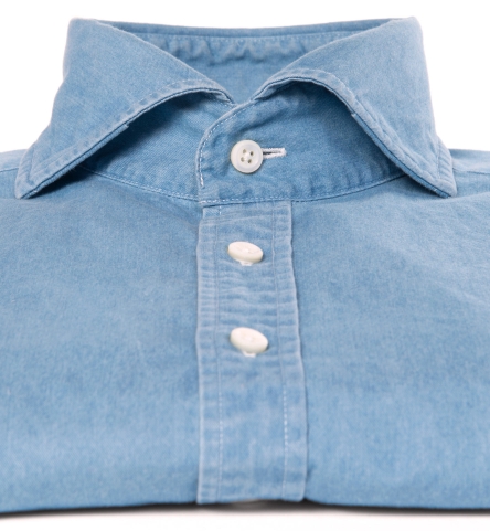 denim cutaway collar shirt
