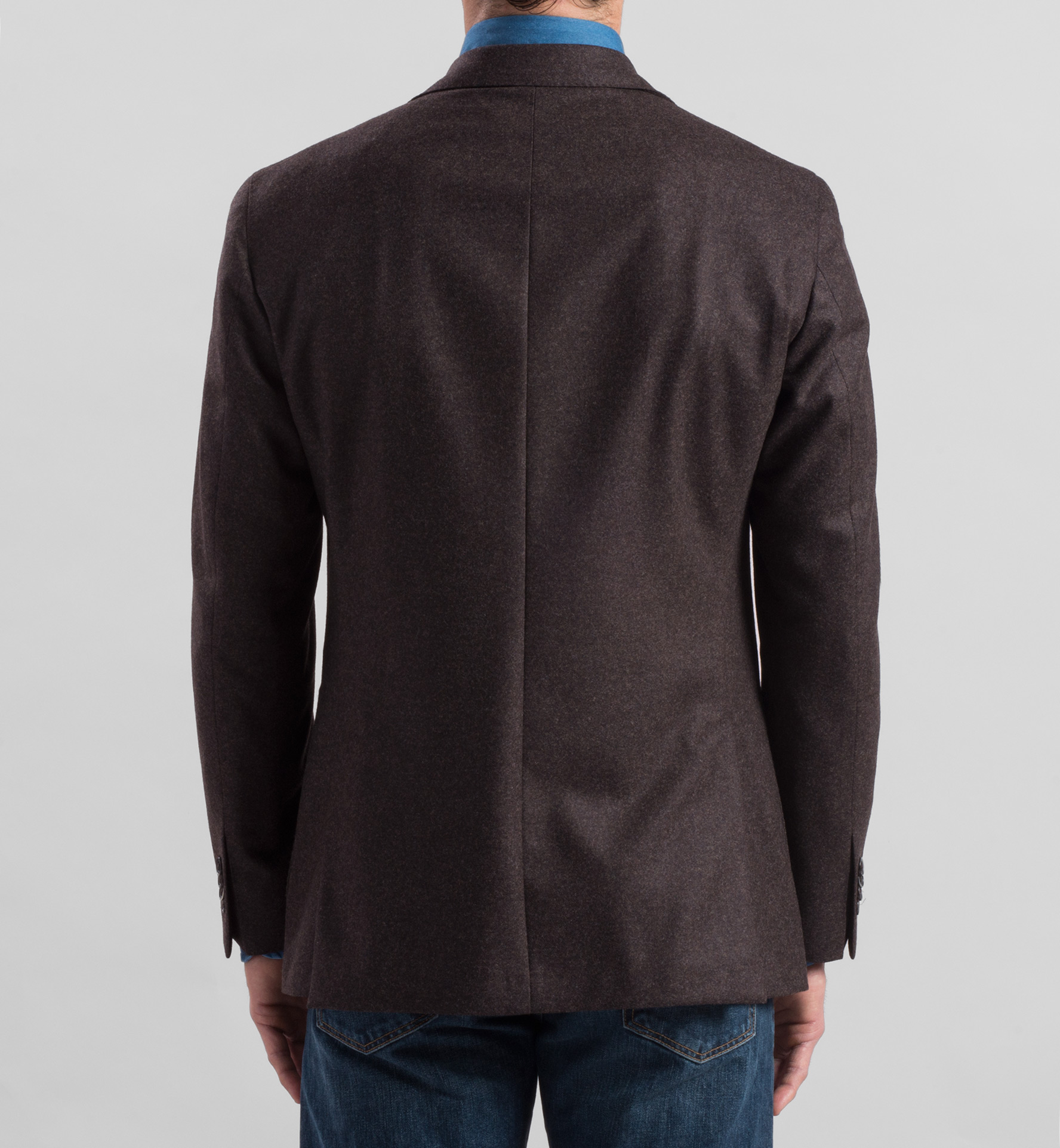 Brown Flannel Genova Jacket by Proper Cloth