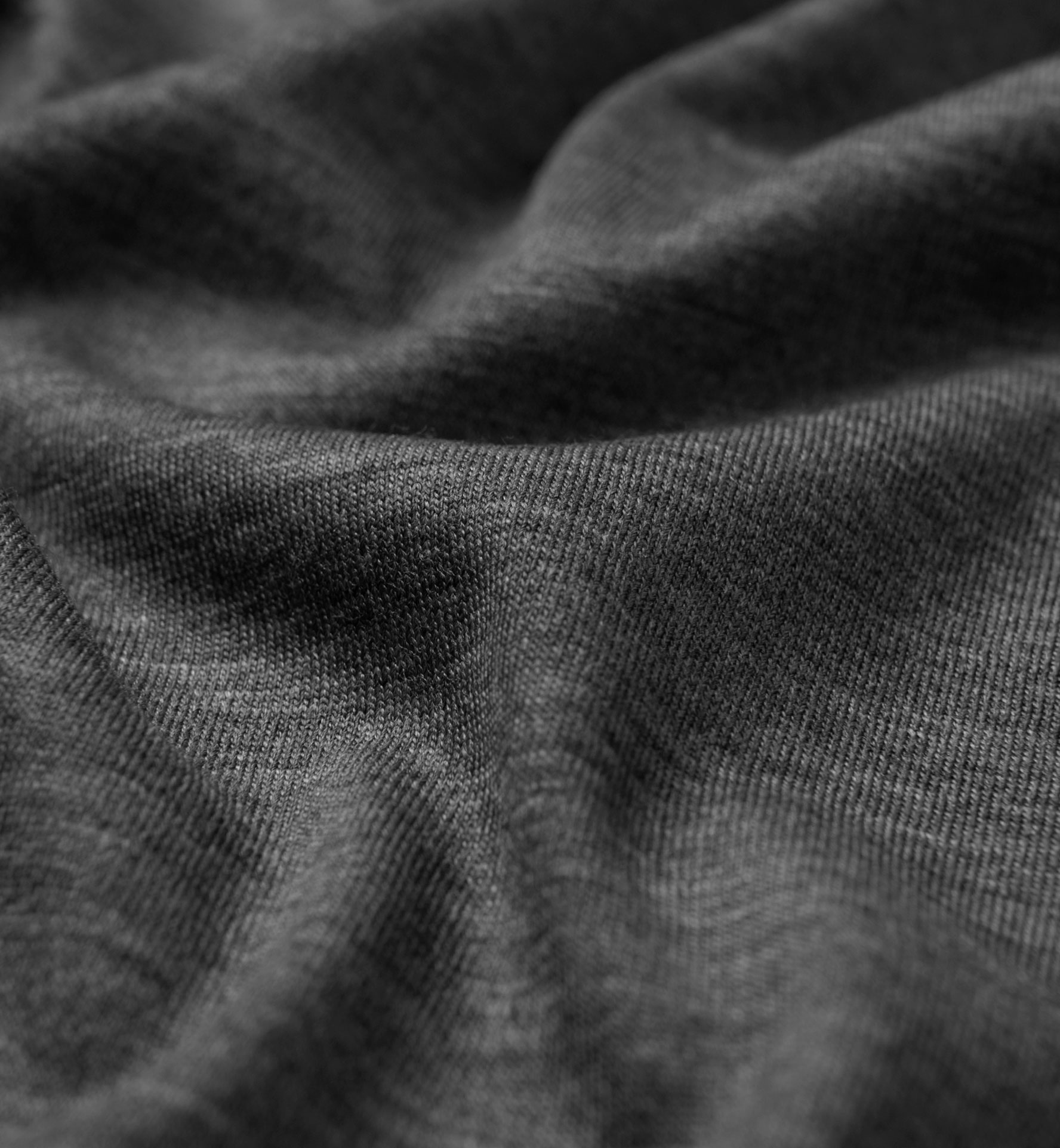 Grey Merino Wool VNeck TShirt by Proper Cloth