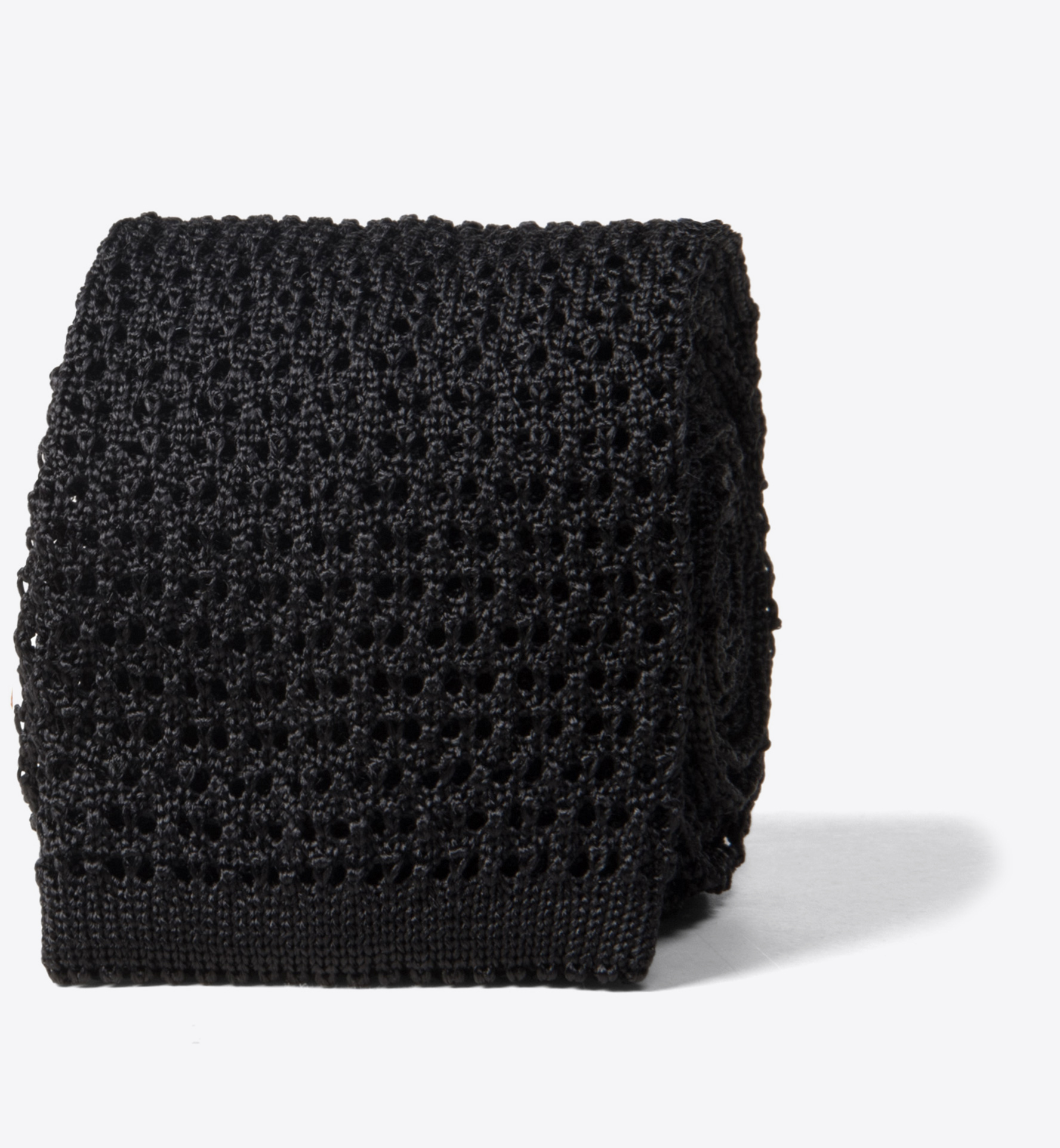 Black Silk Knit Tie by Proper Cloth