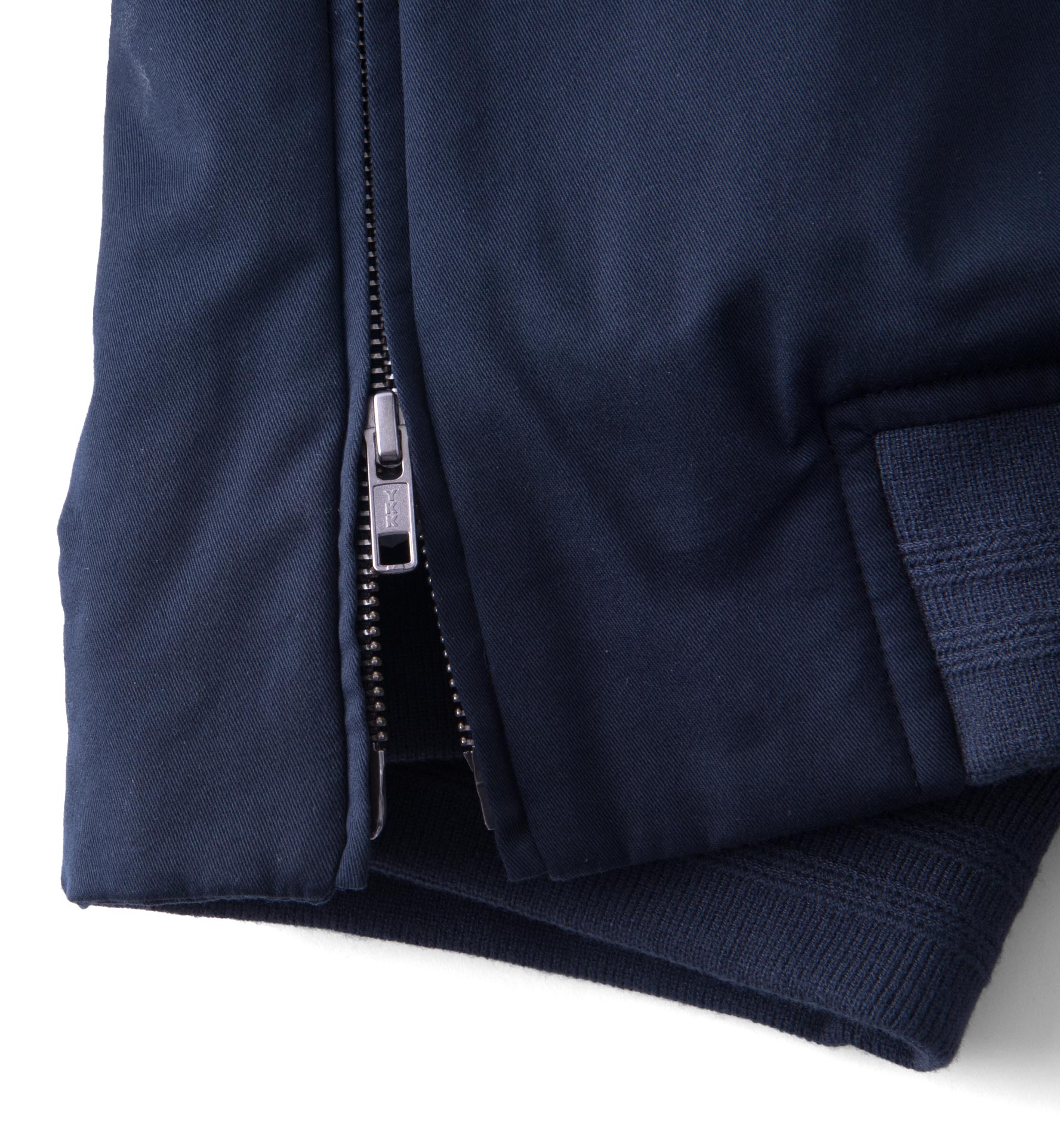 Mercer Navy Cotton Bomber Jacket by Proper Cloth