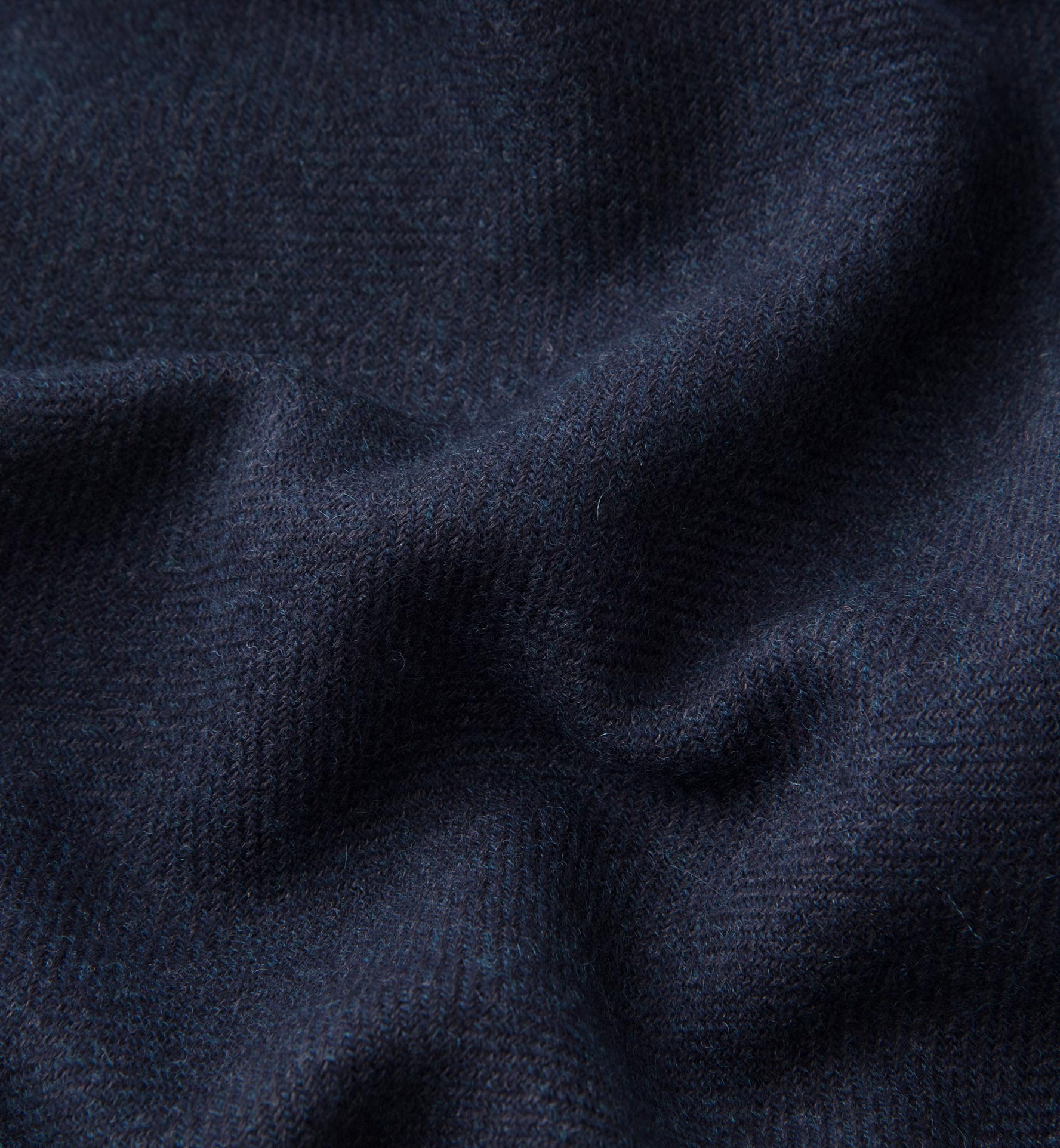 Navy Herringbone Wool Cashmere Scarf by Proper Cloth