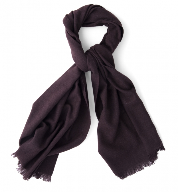 Chocolate Thick Cashmere Scarf by Proper Cloth