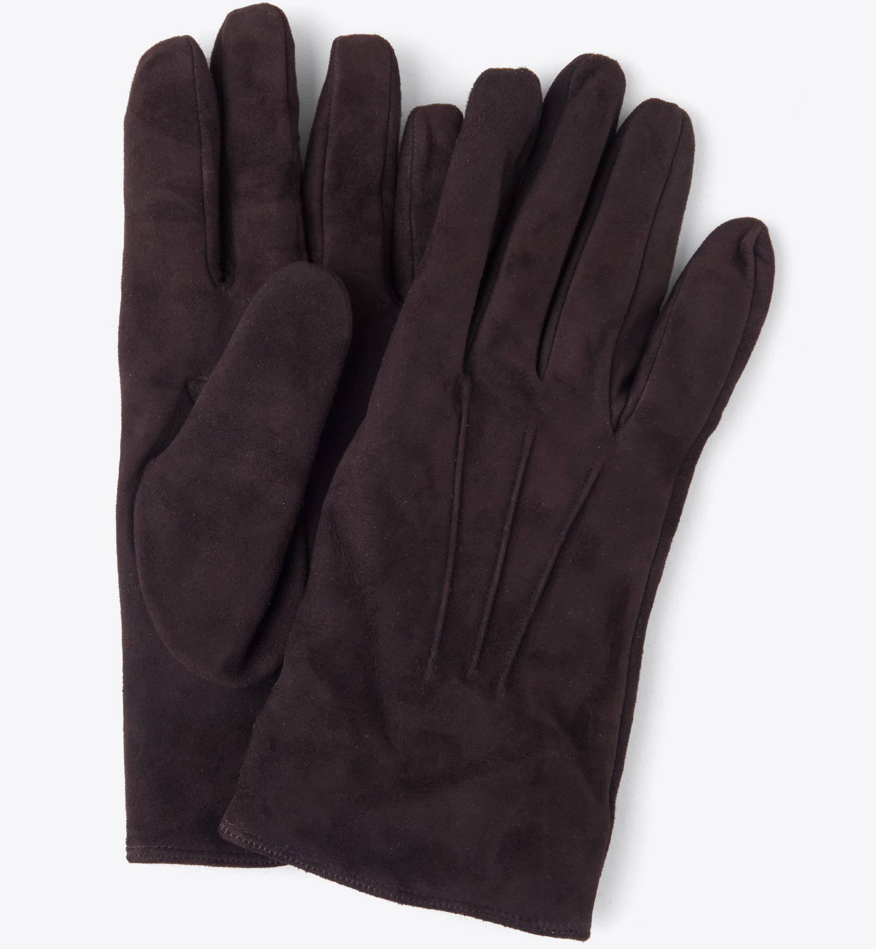 Brown Suede Cashmere Lined Gloves by Proper Cloth