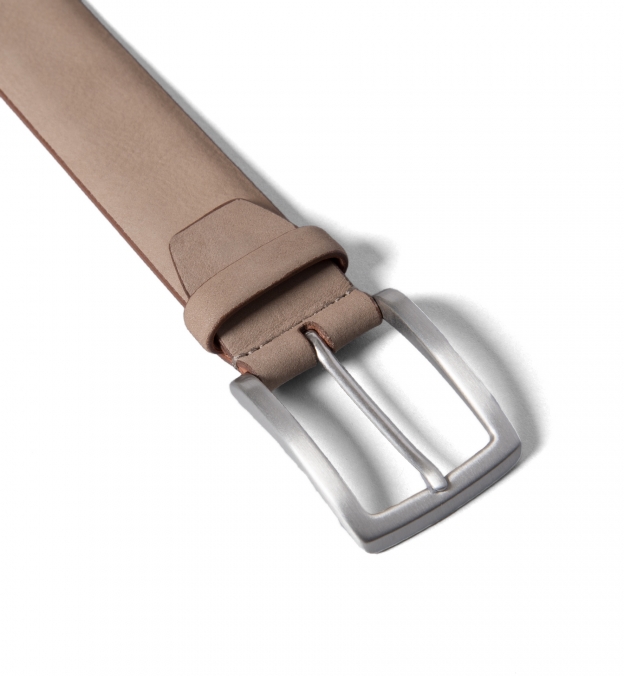 Beige Nubuck Belt by Proper Cloth