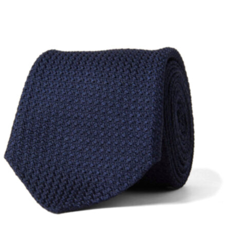 Suggested Item: Navy Silk Grenadine Tie