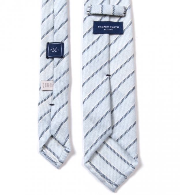 light blue wool tie