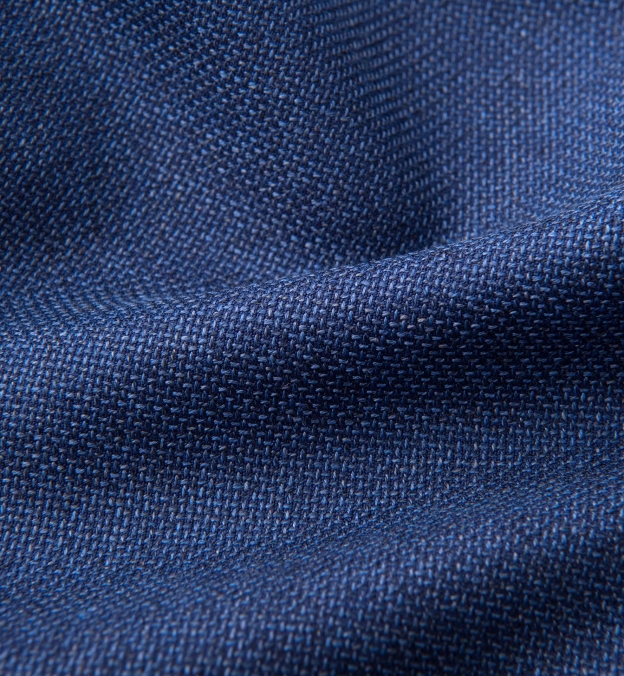 Hudson Ocean Blue Melange Wool Hopsack Jacket by Proper Cloth