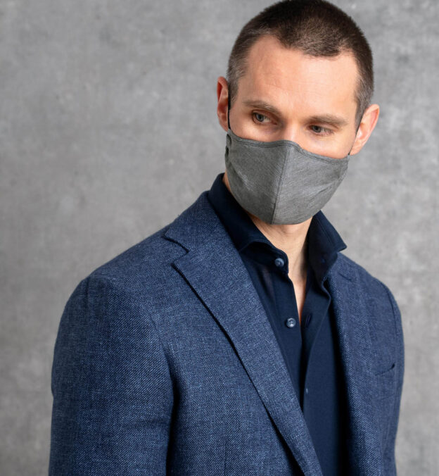 The Everyday Mask v1.2 Grey Melange (Single Mask) by Proper Cloth