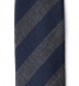 Zoom Thumb Image 1 of Navy and Charcoal Striped Wool Tie