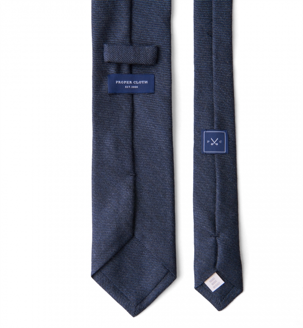 Ocean Blue Wool Flannel Tie by Proper Cloth