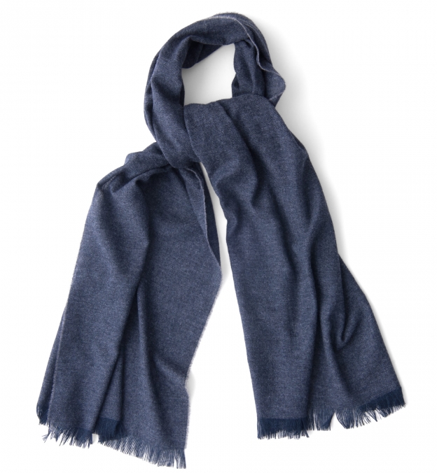 Dark Slate Italian Cashmere Scarf by Proper Cloth