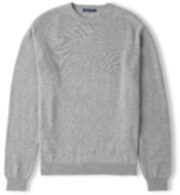 Thumb Photo of Light Grey Cashmere Crewneck Sweater