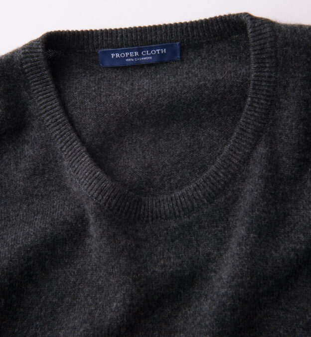 charcoal cashmere sweater